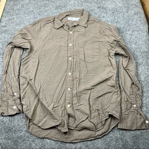 Old Navy Men's Regular Fit Classic Button Down Shirt -SZ S grey
